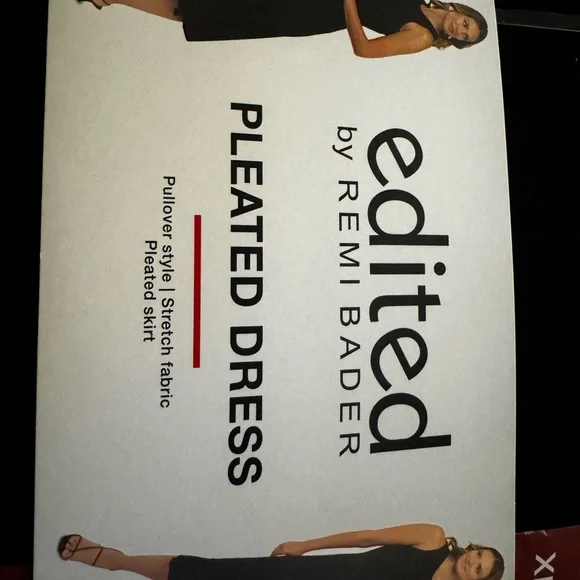 Edited by Remi Bader Black Pleated Dress - Picture 11 of 12